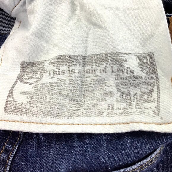 Levi's 501 Vintage Original Fit Button Fly Straight Leg High Waist Jeans 36x32 - Picture 10 of 14